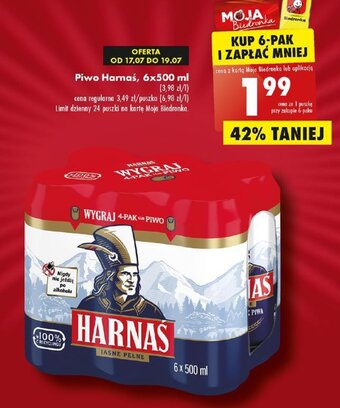 Biedronka Piwo Harnaś, 500 ml oferta