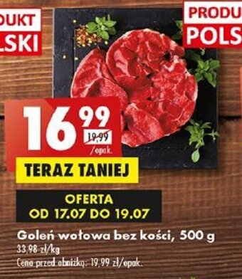 Biedronka Goleń wołowa bez kości, 500 g oferta