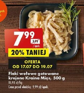 Biedronka Flaki wołowe gotowane krojone Kraina Mięs, 500 g oferta