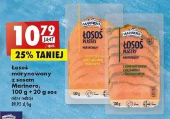 Biedronka Łosoś marynowany z sosem Marinero, 100g + 20g sos oferta