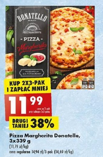 Biedronka Pizza Margherita Donatello, 3x339g oferta