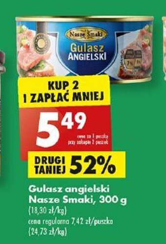 Biedronka Gulasz angielski Nasze Smaki, 300 g oferta