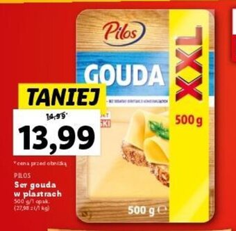 Lidl Ser gouda w plastrach 500 g oferta