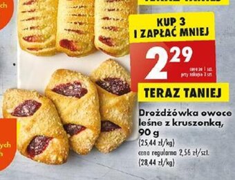 Biedronka Drożdżówka owoce leśne z kruszonką, 90g oferta