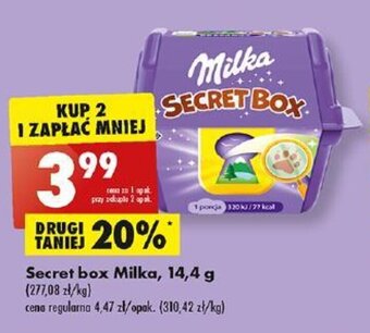 Biedronka Secret box Milka, 14,4 g oferta