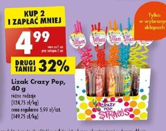 Biedronka Lizak Crazy Pop, 40 g oferta