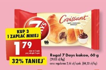 Biedronka Rogal 7 Days kakao, 60 g oferta