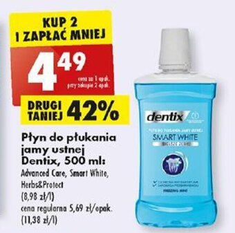 Biedronka Płyn do płukania jamy ustnej Dentix, 500 ml oferta