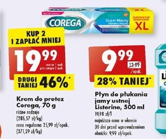 Biedronka Krem do protez Corega, 70 g oferta