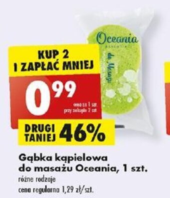 Biedronka Gąbka kąpielowa do masażu Oceania, 1 szt. oferta