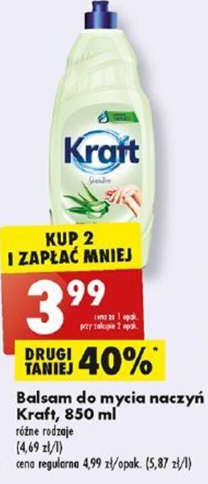Biedronka Balsam do mycia naczyń Kraft, 850 ml oferta