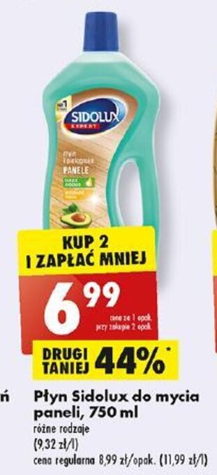 Biedronka Płyn Sidolux do mycia paneli, 750 ml oferta