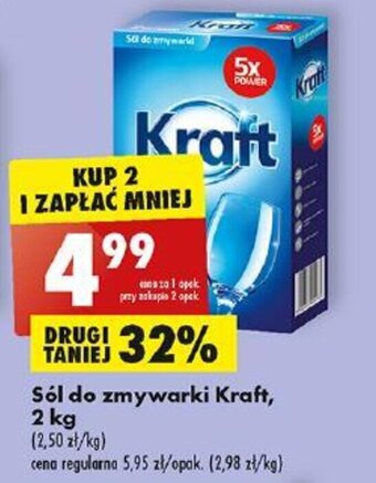 Biedronka Sól do zmywarki Kraft, 2 kg oferta