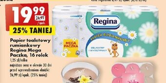 Biedronka Papier toaletowy rumiankowy Regina Mega Paczka, 16 rolek oferta