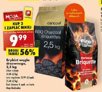 Biedronka Brykiet węgla drzewnego, 2,5kg oferta