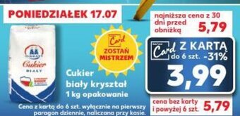 Kaufland Cukier biały kryształ 1kg oferta