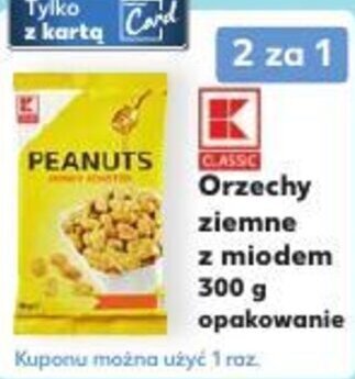 Kaufland Orzechy ziemne z miodem 300 g oferta