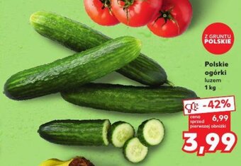 Kaufland Polskie ogórki luzem 1 kg oferta