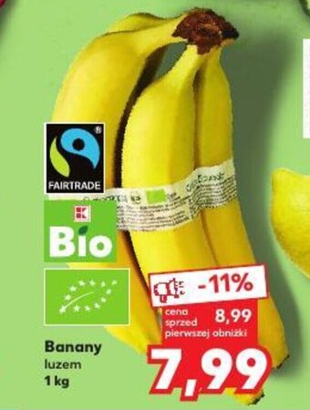 Kaufland Banany luzem 1kg oferta