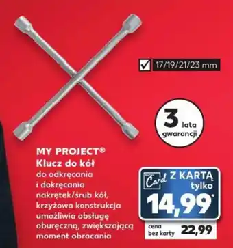 Kaufland MY PROJECT Klucz do kół do odkręcania i dokręcania oferta