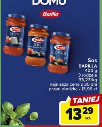 Carrefour Sos BARILLA 400 g oferta
