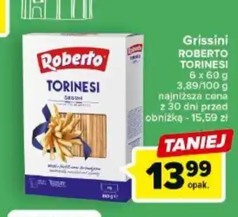 Carrefour Grissini ROBERTO TORINESI 6x60g oferta