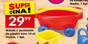 Twój Market Wózek z zestawem do piasku mini 10 el. Hemar, 1 kpl. oferta
