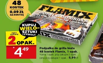Twój Market Podpatka do grilla biała 48 kostek Flamix, oferta