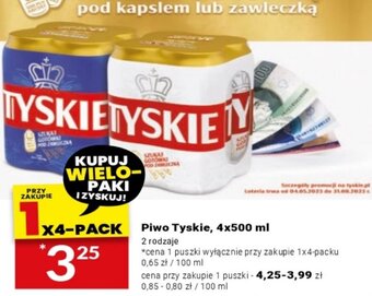 Twój Market Piwo Tyskie, 4x500 ml oferta