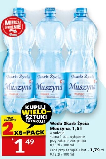 Twój Market Woda Skarb Życia Muszyna, 1,5l oferta