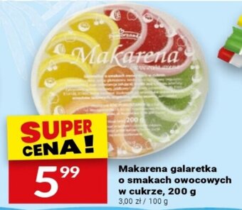 Twój Market Makarena galaretka o smakach owocowych w cukrze, 200 g oferta