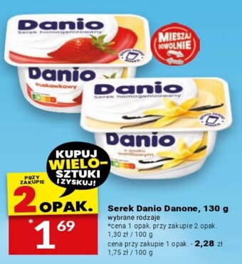 Twój Market Serek Danio Danone, 130 g oferta