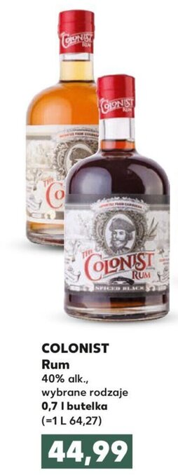 Kaufland Colonist Rum 40% 0,7l oferta
