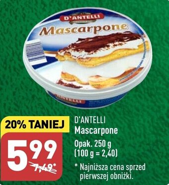 ALDI D'ANTELLI Mascarpone 250g oferta