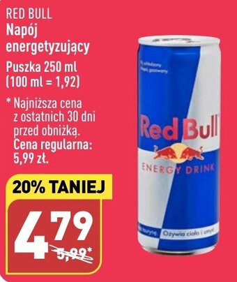 ALDI RED BULL Napój energetyzujący 250 ml oferta