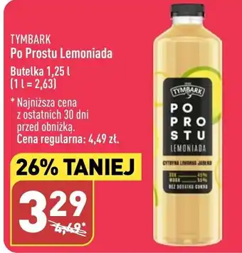 ALDI TYMBARK Po prostu Lemoniada 1,25 l oferta