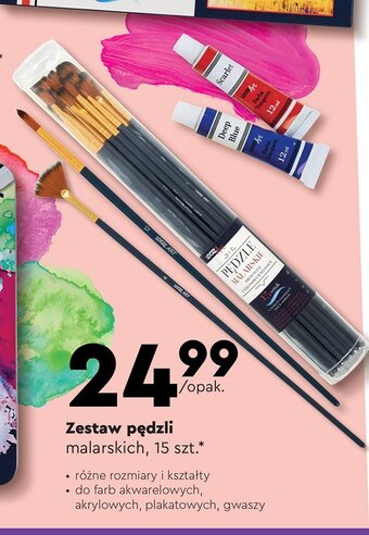 Biedronka Zestaw pędzli oferta