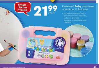 Biedronka Farby plakatowe pastelowe oferta