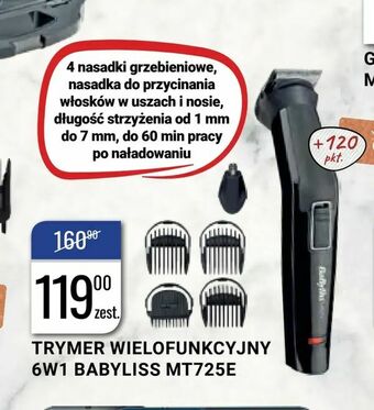 Trymer wielofunkcyjny 6w1 babyliss mt725e