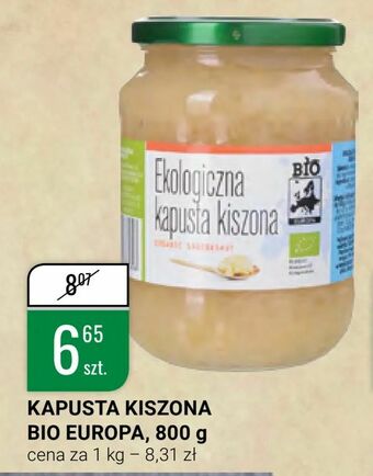 bi1 Kapusta kiszona bio europa, 800 g oferta