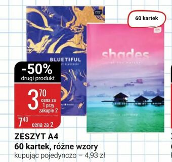 ZesZyt A4 60 kartek różne wzory