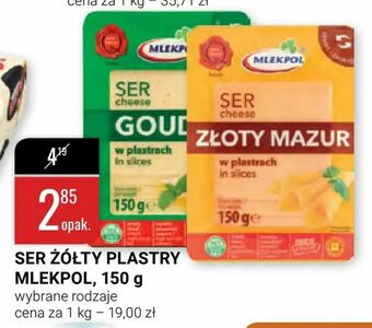 bi1 Ser żółty plastry mlekpol, 150 g oferta