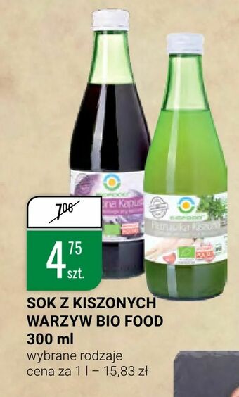bi1 Sok z kiszonych warzyw bio food, 300 ml oferta