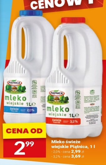 Twój Market Mleko świeże wiejskie Piątnica, 1 l oferta