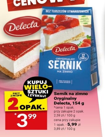 Twój Market Sernik na zimno Oryginalny Delecta, 154 g oferta