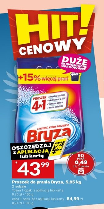 Twój Market Proszek do prania Bryza, 5,85 kg oferta