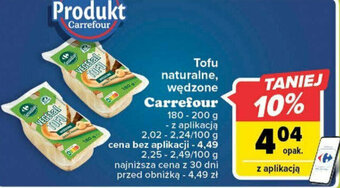 Carrefour Tofu naturalne, wędzone Carrefour 180-200g oferta