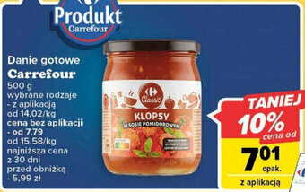 Carrefour Danie gotowe Carrefour 500g oferta