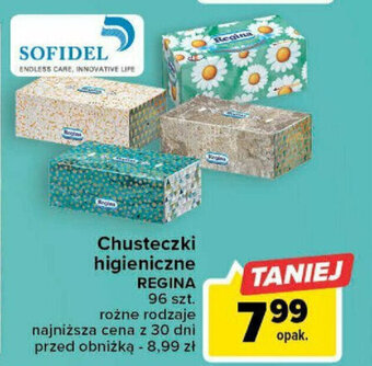 Carrefour Chusteczki higieniczne REGINA 96 szt. oferta