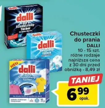 Carrefour Chusteczki do prania DALLI 10-15szt. oferta